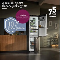 10 év gyártói garancia Liebherr hűtőkészülékekre