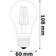 Avide ABLFG27NW-9W-D LED FILAMENT GLOBE izzó 9W FÉNYERŐSZABÁLYZÓS E27 NW 4000K