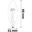 Avide ABLSFC14EW-3W LED SOFT FILAMENT CANDLE IZZÓ 3W E14 EW 2700K