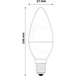 Avide ASC14RGBW-4.9W-RC IZZÓ SMART LED CANDLE 4.9W RGB+W 2700K IR távirányítóval