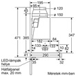 Bosch DFS067K51 beépíthető páraelszívó