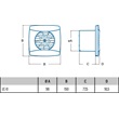 Cata UC-10 Timer BK szellőztető ventilátor