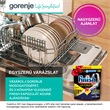 Gorenje mosogatógépek ráadás 3 hónapra elegendő Finish kapszulával