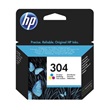 HP 304 háromszínű eredeti tintapatron (N9K05AE)