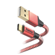 Hama 201559 adatkábel USB type-C, piros