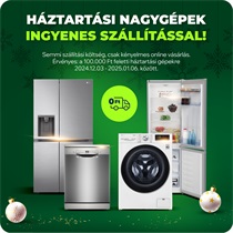 Háztartási nagygépek ingyenes szállítással