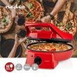 Nedis FCPM100FRD multifunkciós pizzakészítő és grillsütő