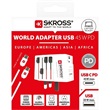 SKROSS 1.302975 MUV USB világutazó hálózati csatlakozó átalakító