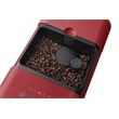 SMEG BCC01RDMEU automata kávéfőző, Basic, szálcsiszolt alumínium front, piros