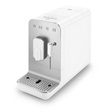 SMEG BCC12WHMEU automata kávéfőző, Medium, szálcsiszolt alumínium front, tejhabosító funkció, fehér