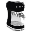 Smeg ECF02BLEU espresso kávéfőző, őrölt kávéval használható, retro, fekete