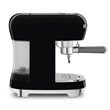 Smeg ECF02BLEU espresso kávéfőző, őrölt kávéval használható, retro, fekete