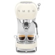 Smeg ECF02CREU espresso kávéfőző, őrölt kávéval használható, reto, bézs