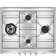 Smeg SR264X2 SEL 60cm, inox  beépíthető gázfőzőlap