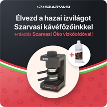 Szarvasi kávéfőzők ráadás Öko vízkőoldóval