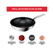 Tefal B8171944 Intuition rozsdamentes acél wok serpenyő 28 cm