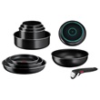 Tefal L1539053 Ingenio Easy Cook & Clean serpenyő szett, 10 db-os