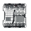 Whirlpool WIO 3T133 PE 6.5 beépíthető mosogatógép