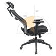 Yenkee YGC 500BK FISHBONE irodai szék