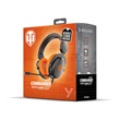 Yenkee YHP WT300 COMMANDER gamer headset, USB, fekete/narancs szín, virtuális 7.1-es hangzás